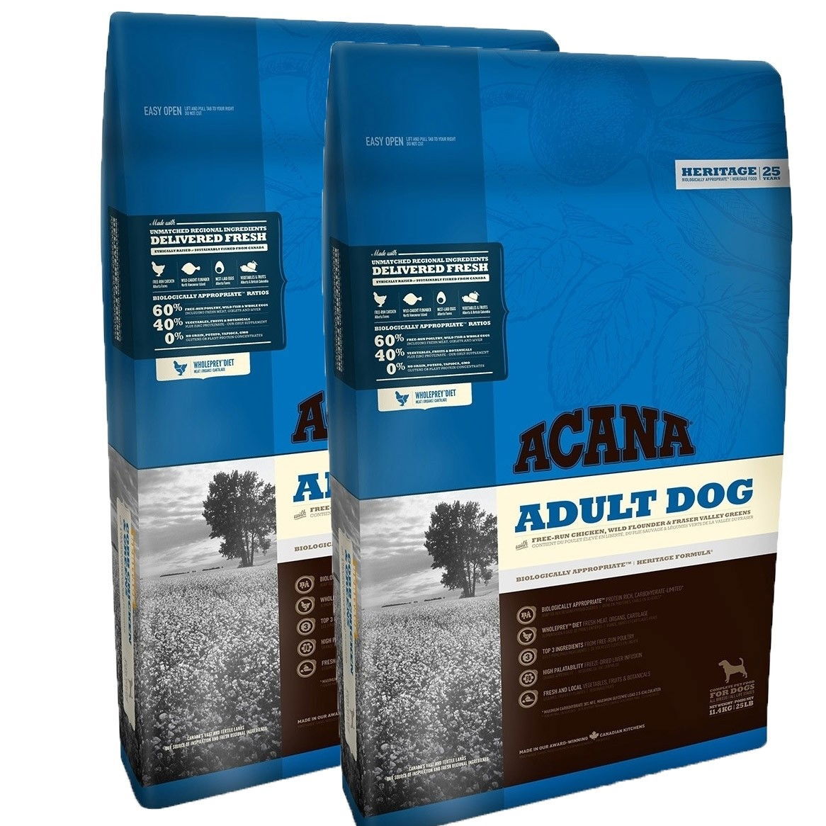 Acana Adult Dog 2 x 11,4 kg