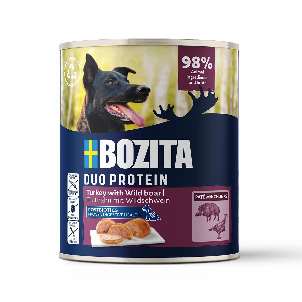 Bozita Dog Pate Turkey with Wild Boar
