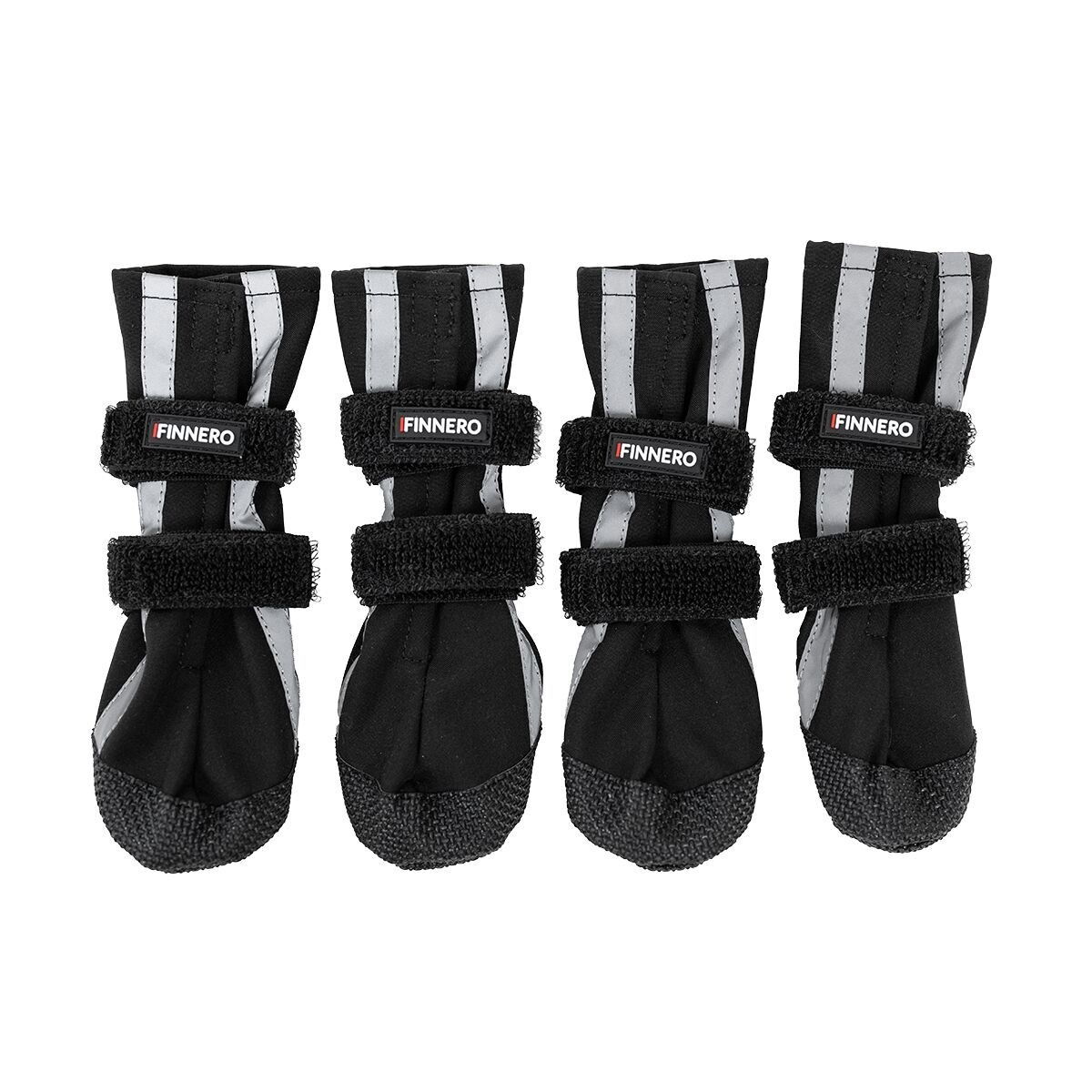 Finnero HALLA Softshell Booties 4pcs, black