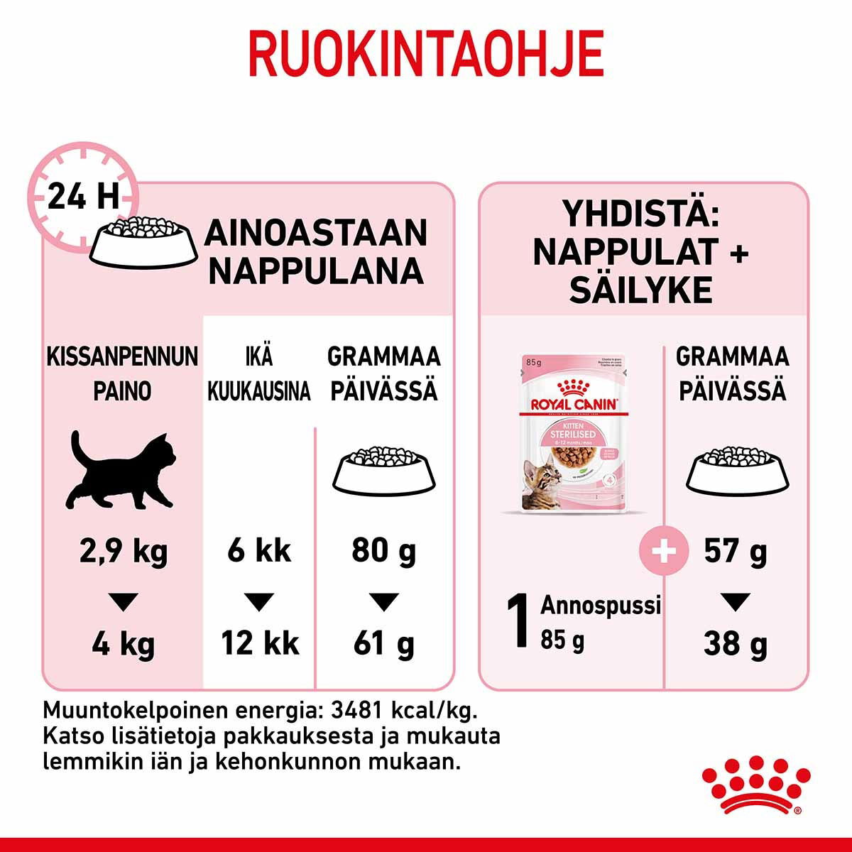 Royal Canin Kitten Sterilised kissanpennun kuivaruoka