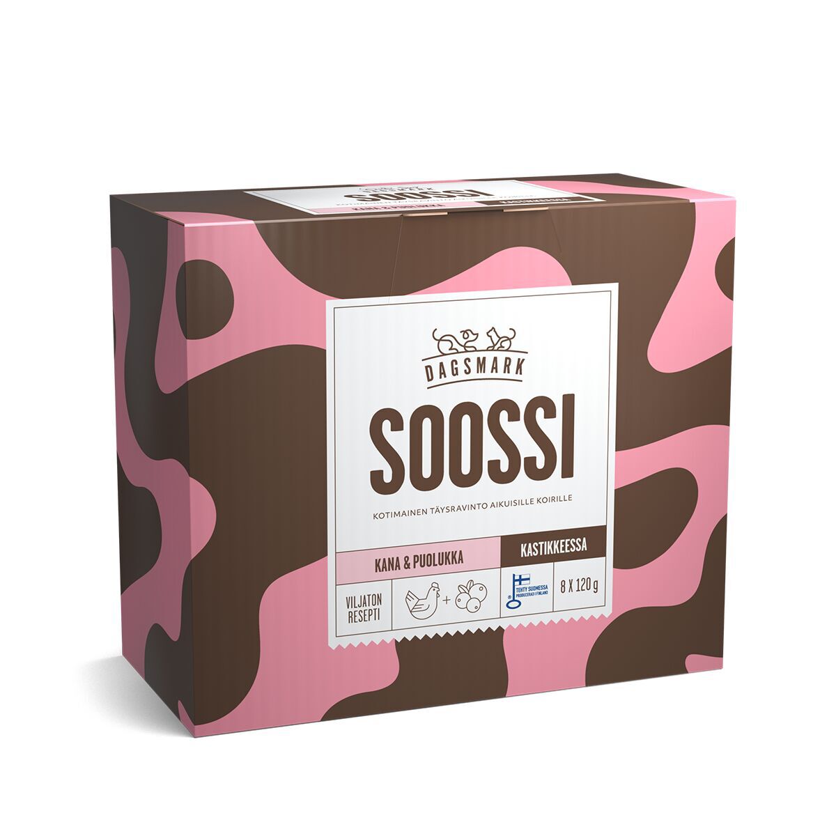 Dagsmark SOOSSI kana & puolukka kastikkeessa 8 x 120 g