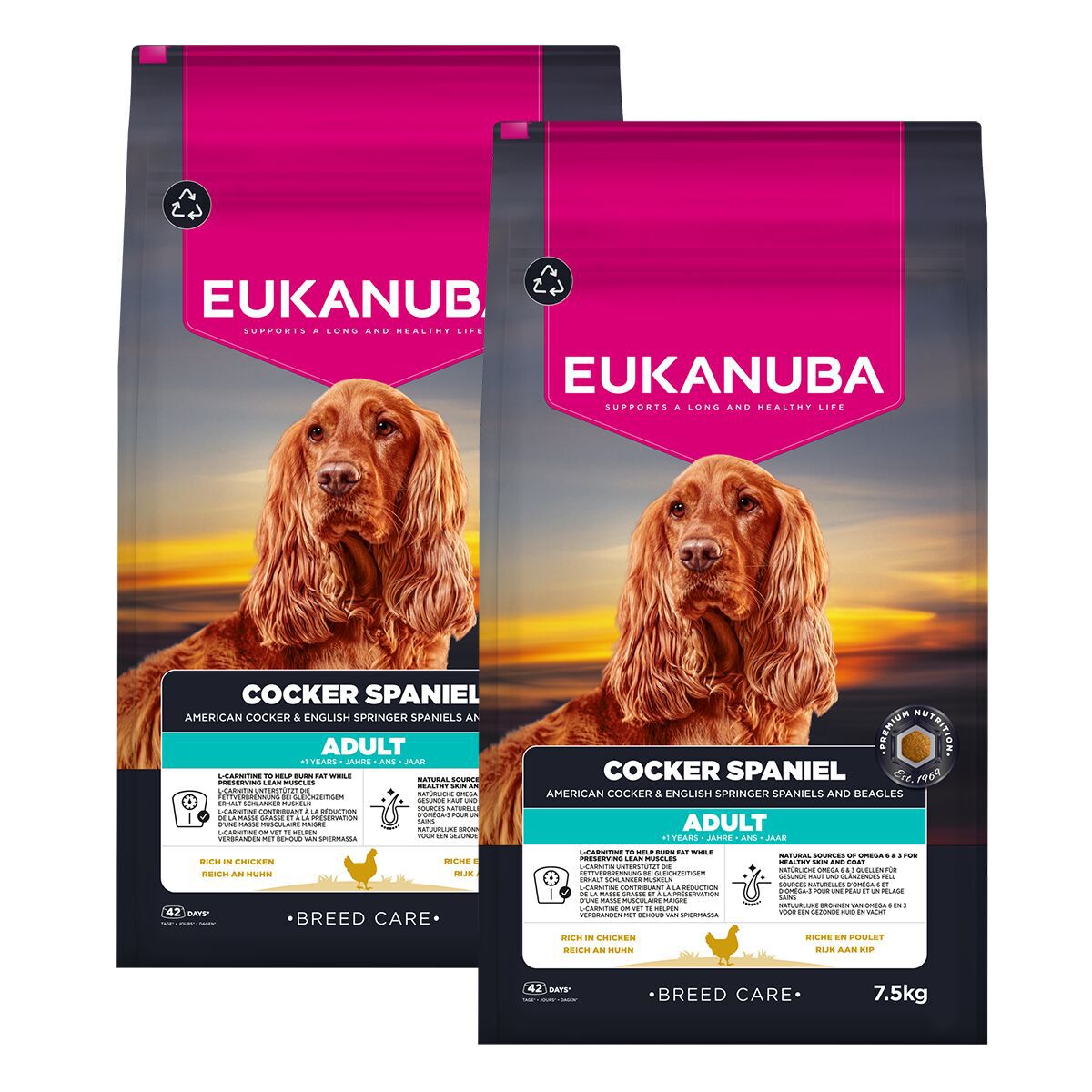 Eukanuba Dog Breed Specific Cocker Spaniel 2x7,5kg