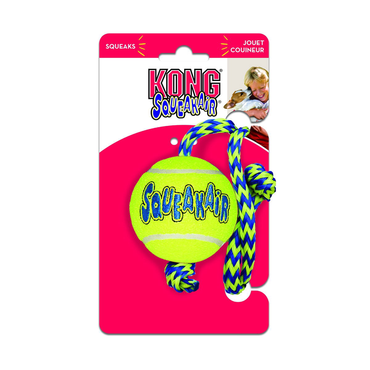 Kong Airdog Squaker Ball narulla, 6 cm