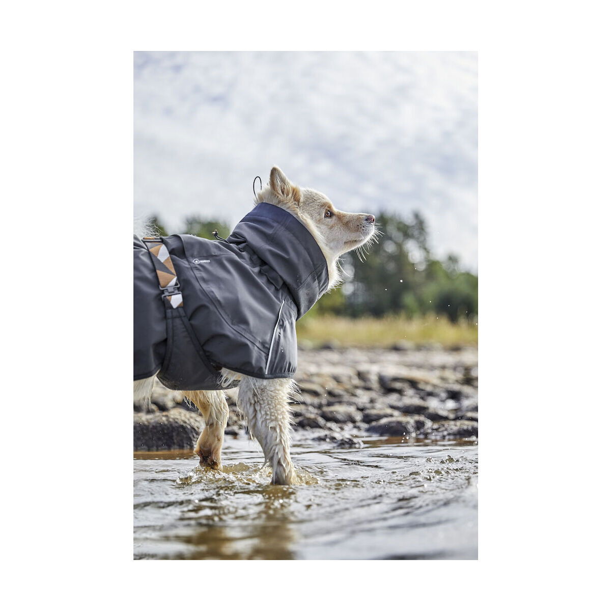 Hurtta Mudventure ECO sadetakki harmaa