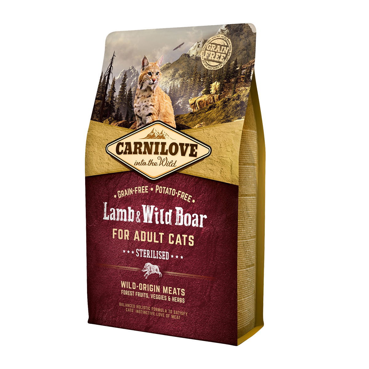 Carnilove Cat Adult Sterilised Lamb & Wild Boar  