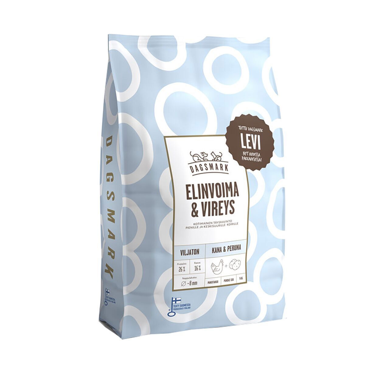 Dagsmark Elinvoima & Vireys, kana-peruna