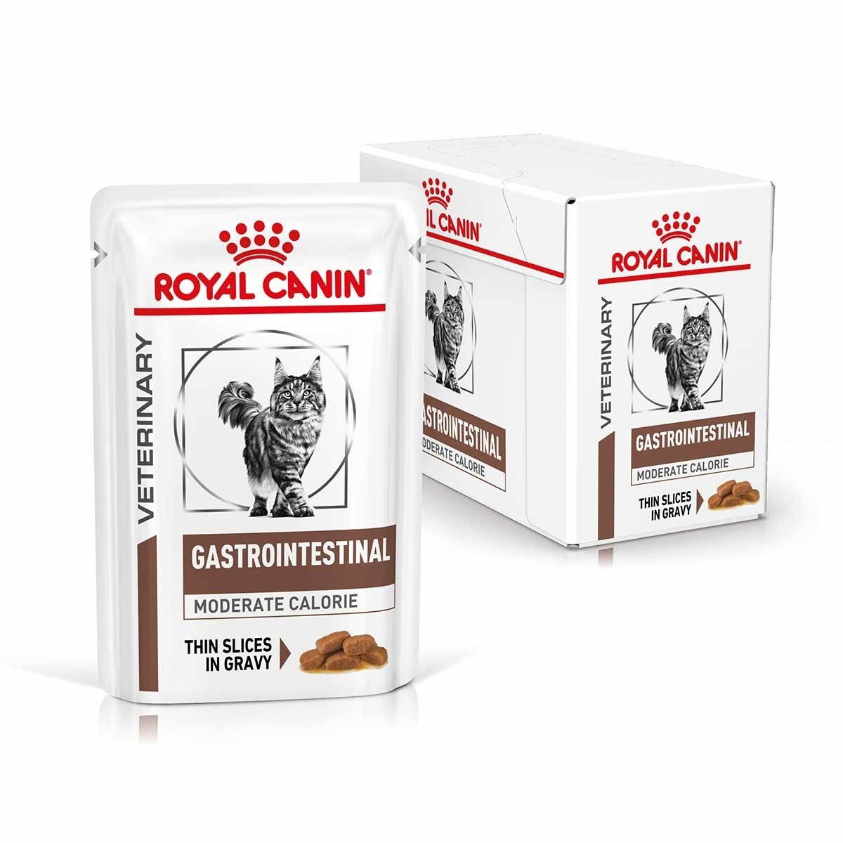 Royal Canin Veterinary Diets Gastrointestinal Moderate Calorie Slices In Gravy kissan märkäruoka