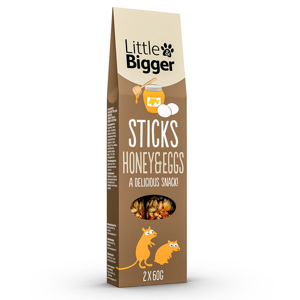 Little&Bigger Honey&Eggs herkkutikku 2 x 60 g