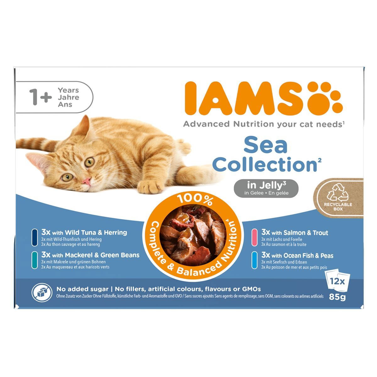 Iams Advanced Nutrition Sea Collection Jelly - Multibox 12x85 g
