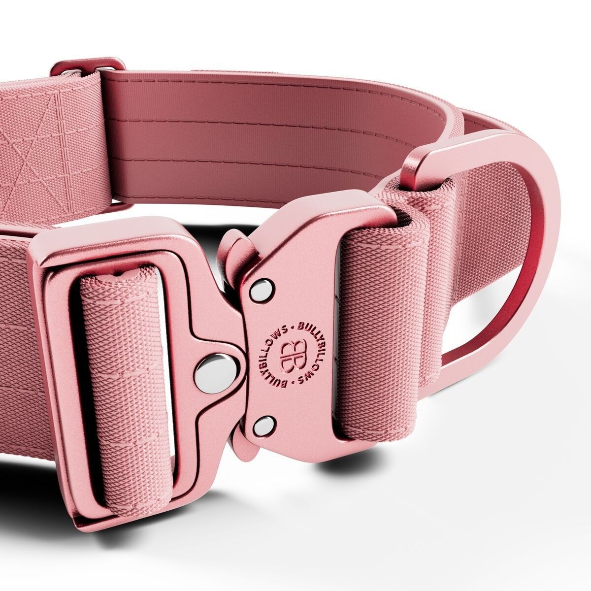 BullyBillows Combat Collar With Handle Pink x Pink 5cm