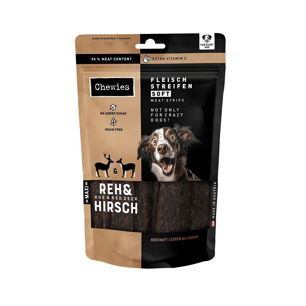 Chewies game meat strips soft