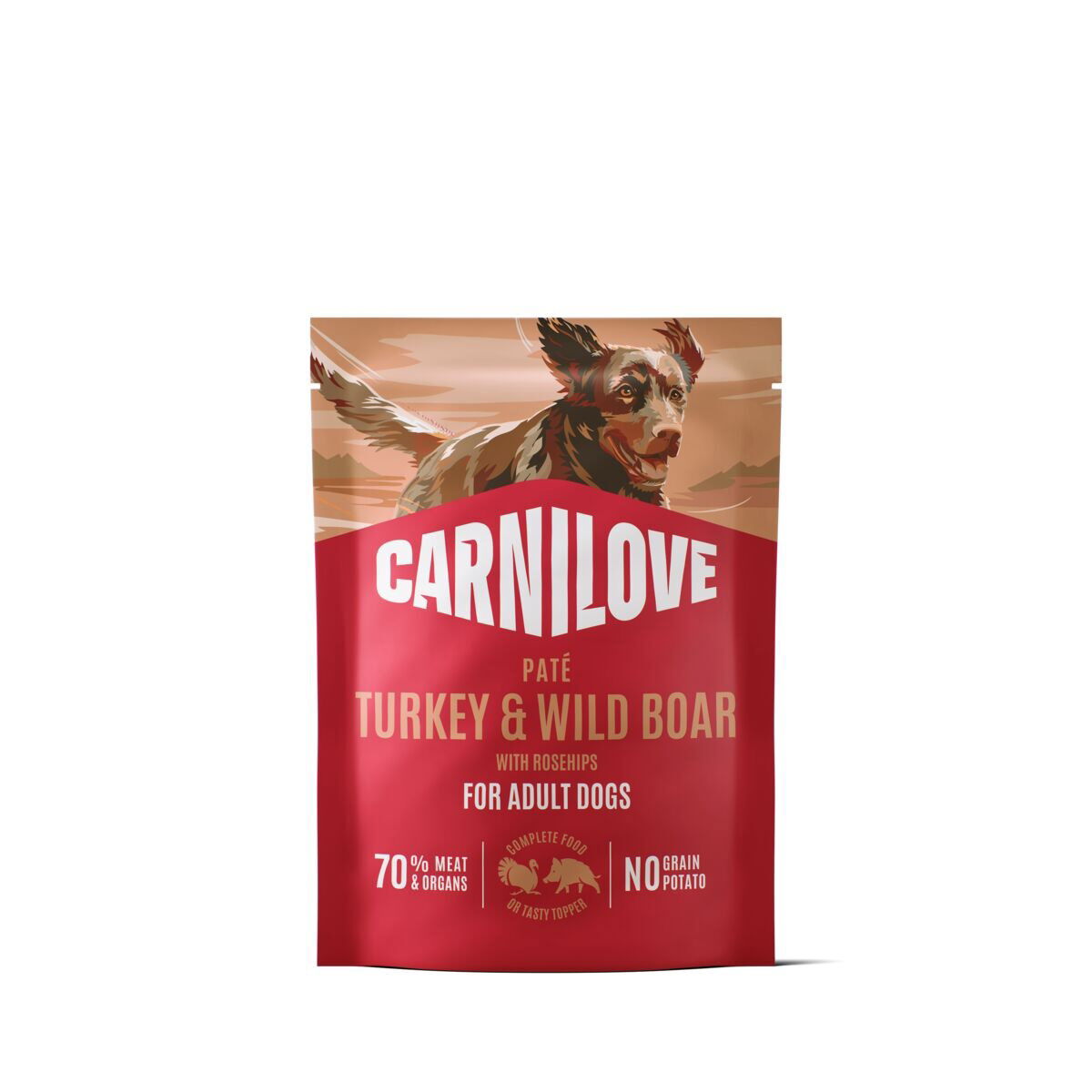 CARNILOVE dog POUCH pate turkey & wild boar with rosehips