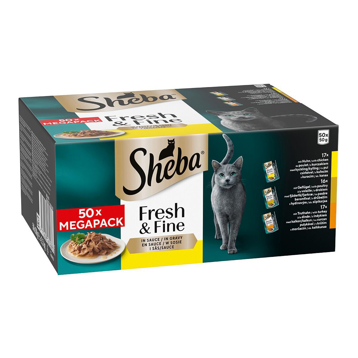 Sheba Fresh&Fine siipikarja 50x50g