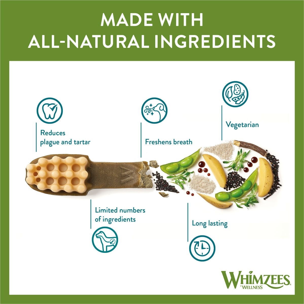 Whimzees hammasharja M 12kpl