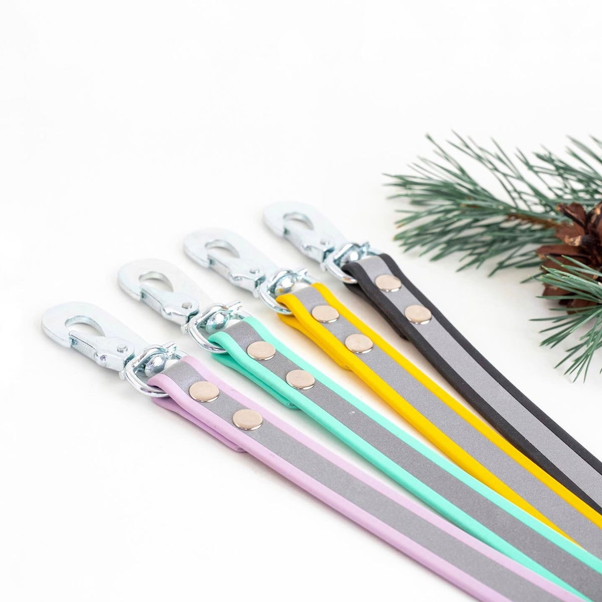 Tyylivoitto Shine EAZY reflective leash, mint