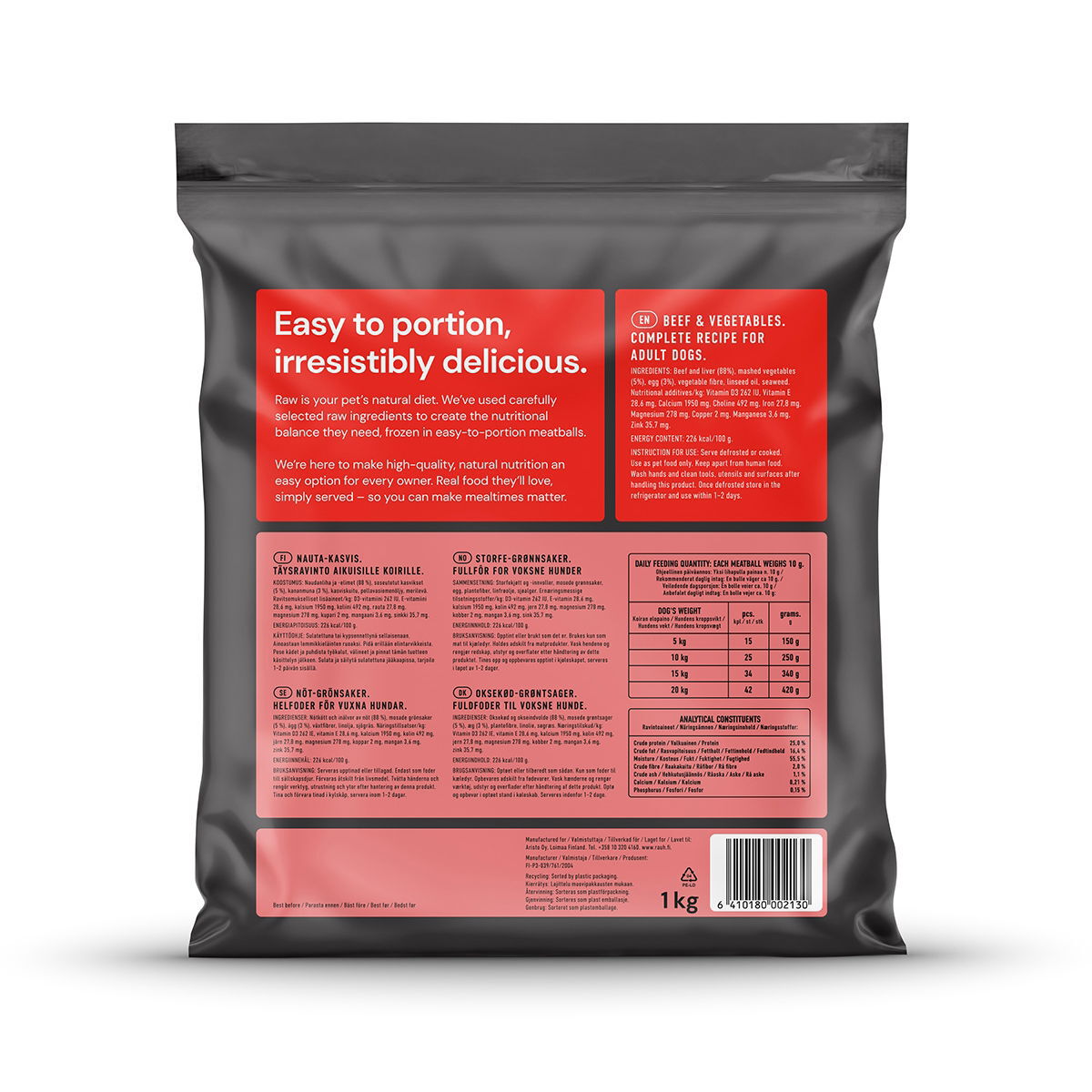 Nutriment by Rauh!  Nauta-kasivispulla  1kg