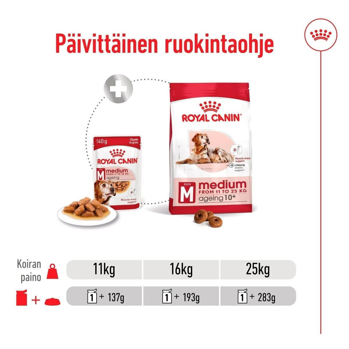 Royal Canin Medium Ageing Gravy koiran märkäruoka