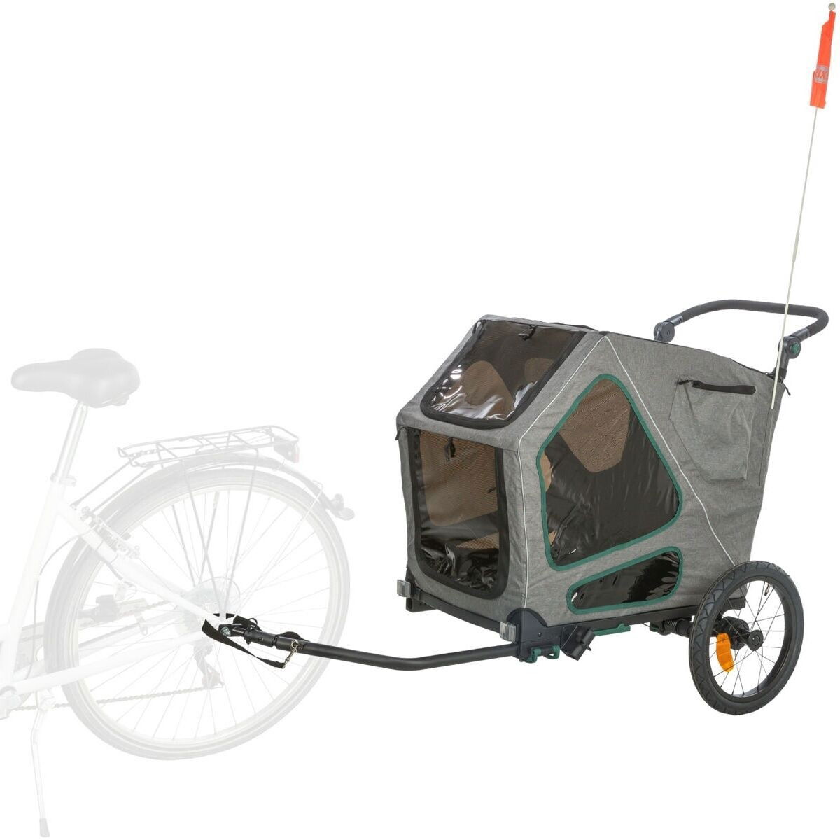 Trixie Bicycle Trailer premium, grey