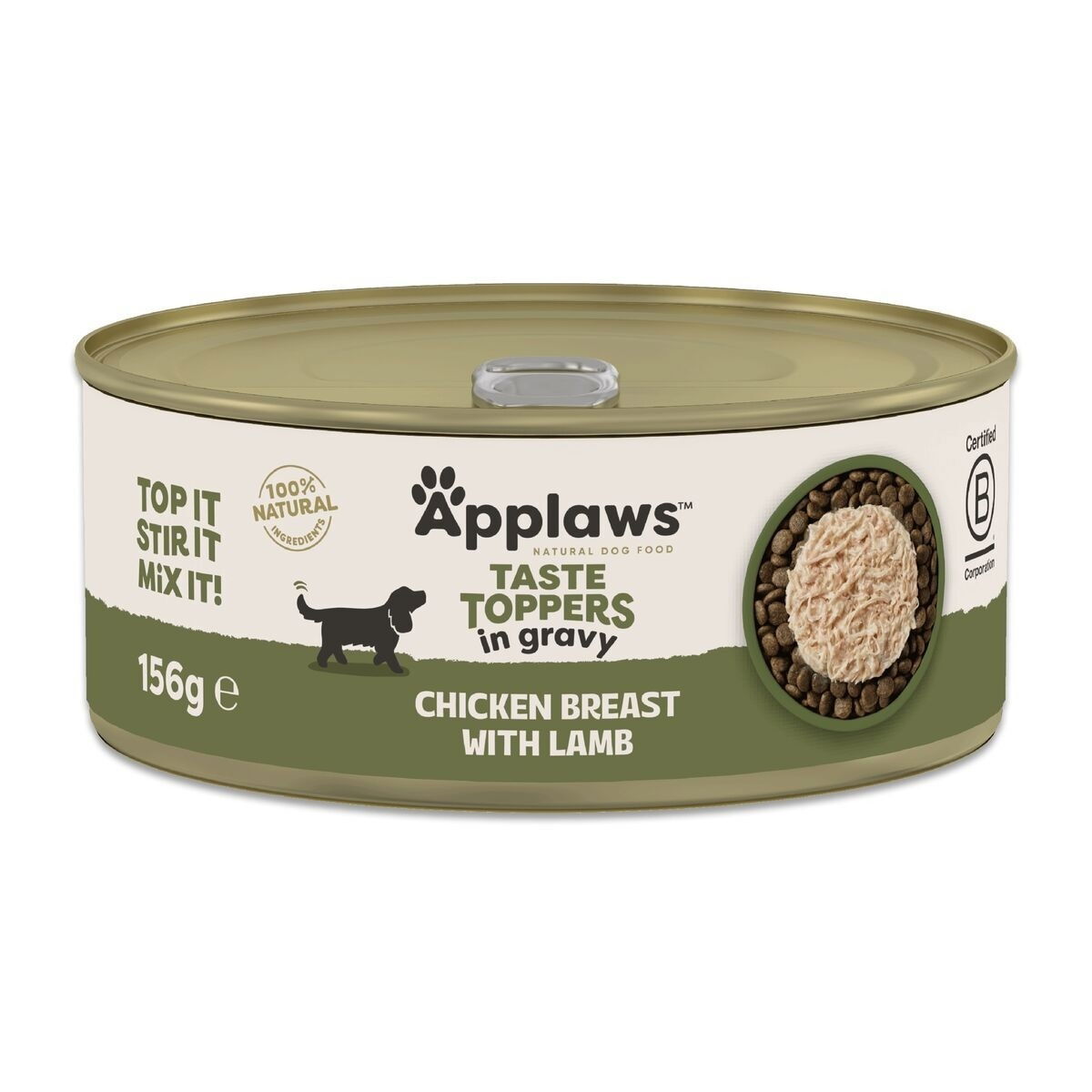 Applaws Taste Toppers Chicken breast with lamb in gravy tin