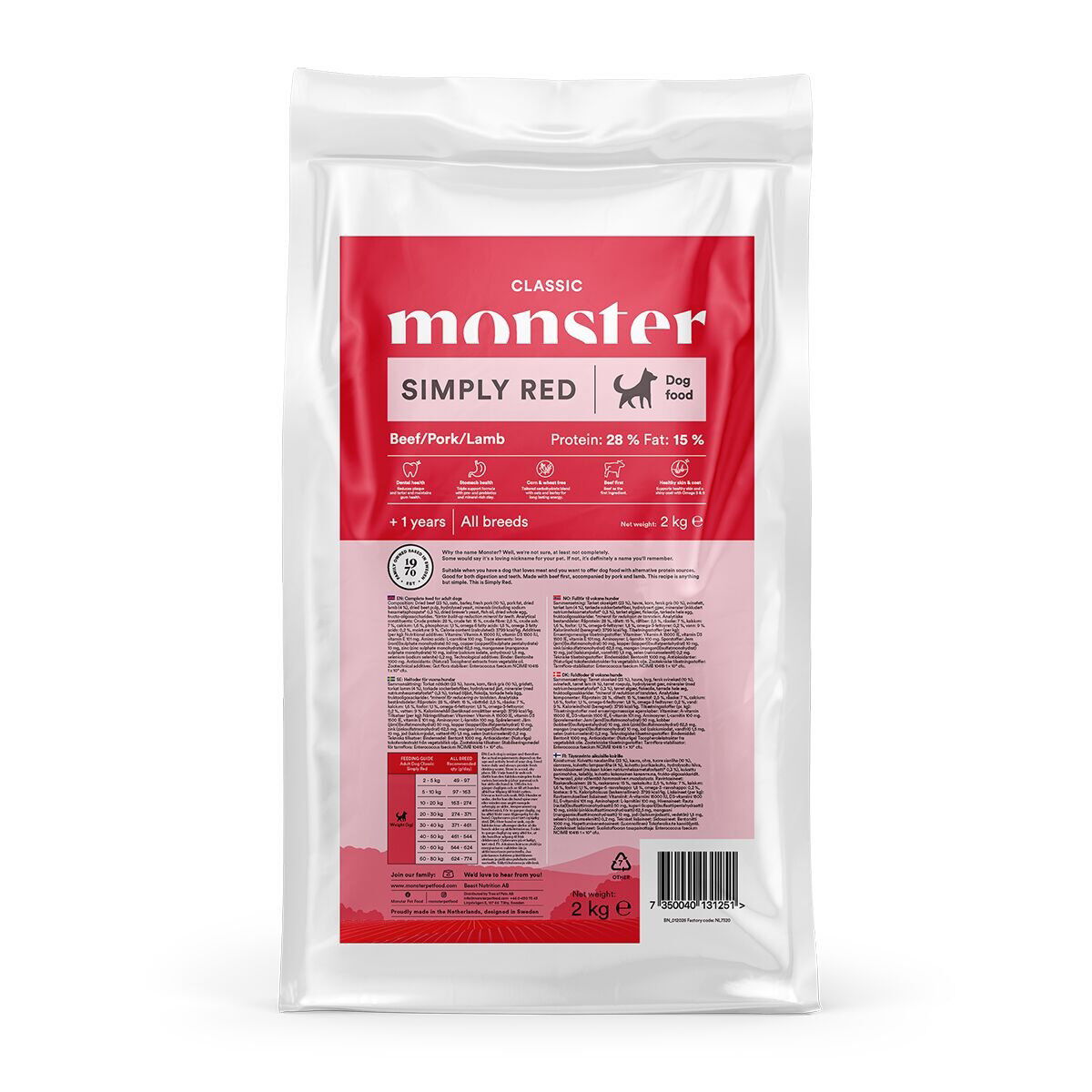 Monster Dog Classic Simply Red