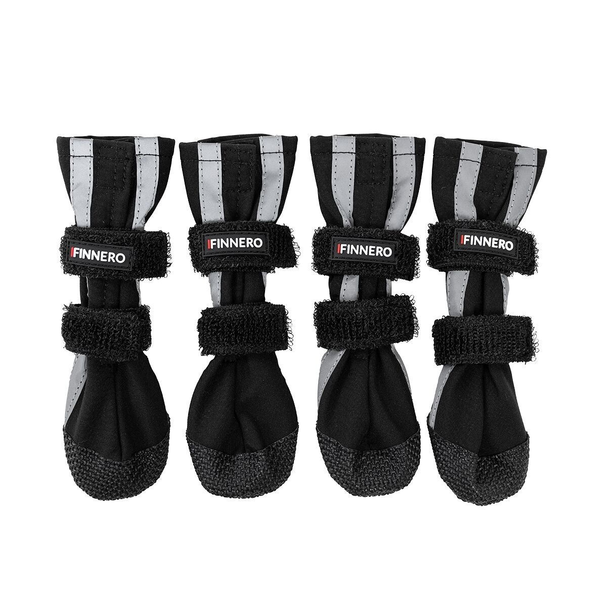 Finnero HALLA Softshell Booties 4pcs, black